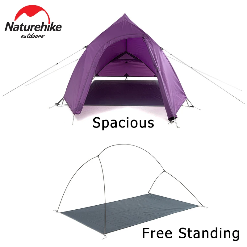 Verkauf Naturehike Zelt Cloud-Up Camping Zelt 2 Person Reise Zelte Doppel Schicht Wasserdichte Zelt Strand Zelt Trekking Dach Top Zelt