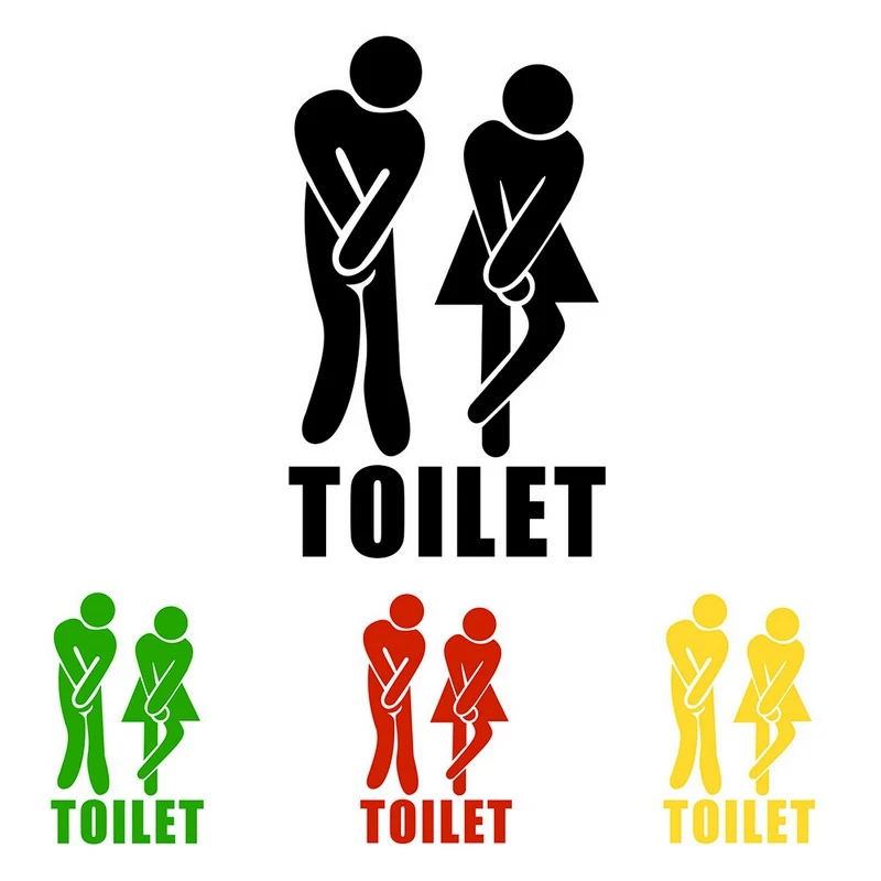 ПВХ наклейки на стену для дам и джентльменов украшение туалетной двери ванной