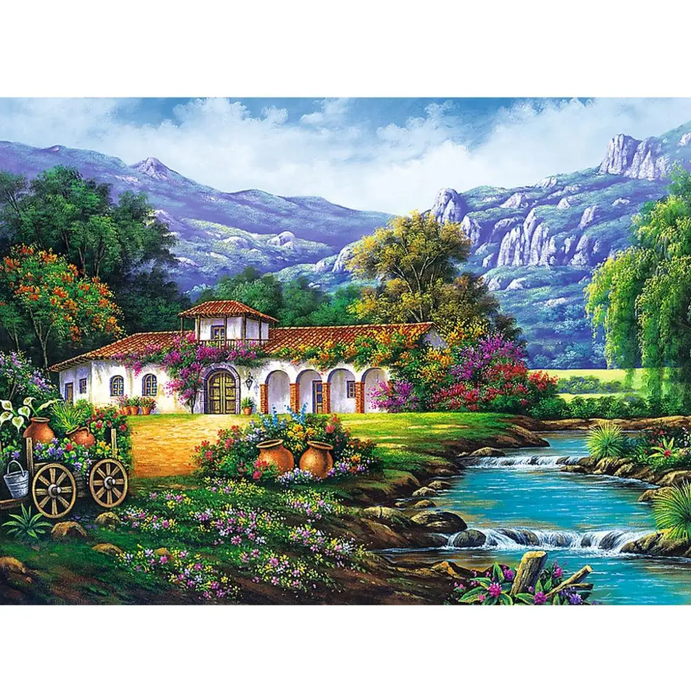 Алмазная 5D картина сделай сам вышивка крестиком с рисунком пейзажа полная