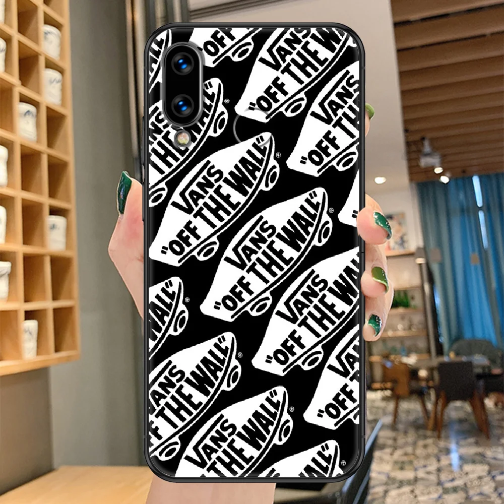 

Fashion Brand skateboard VANS Phone case For Huawei Honor 6 7 8 9 10 10i 20 A C X Lite Pro Play black tpu Etui silicone cover