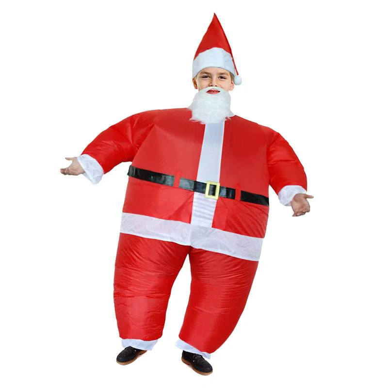 Надувной костюм Санта Клауса Забавный надувной для взрослых косплей