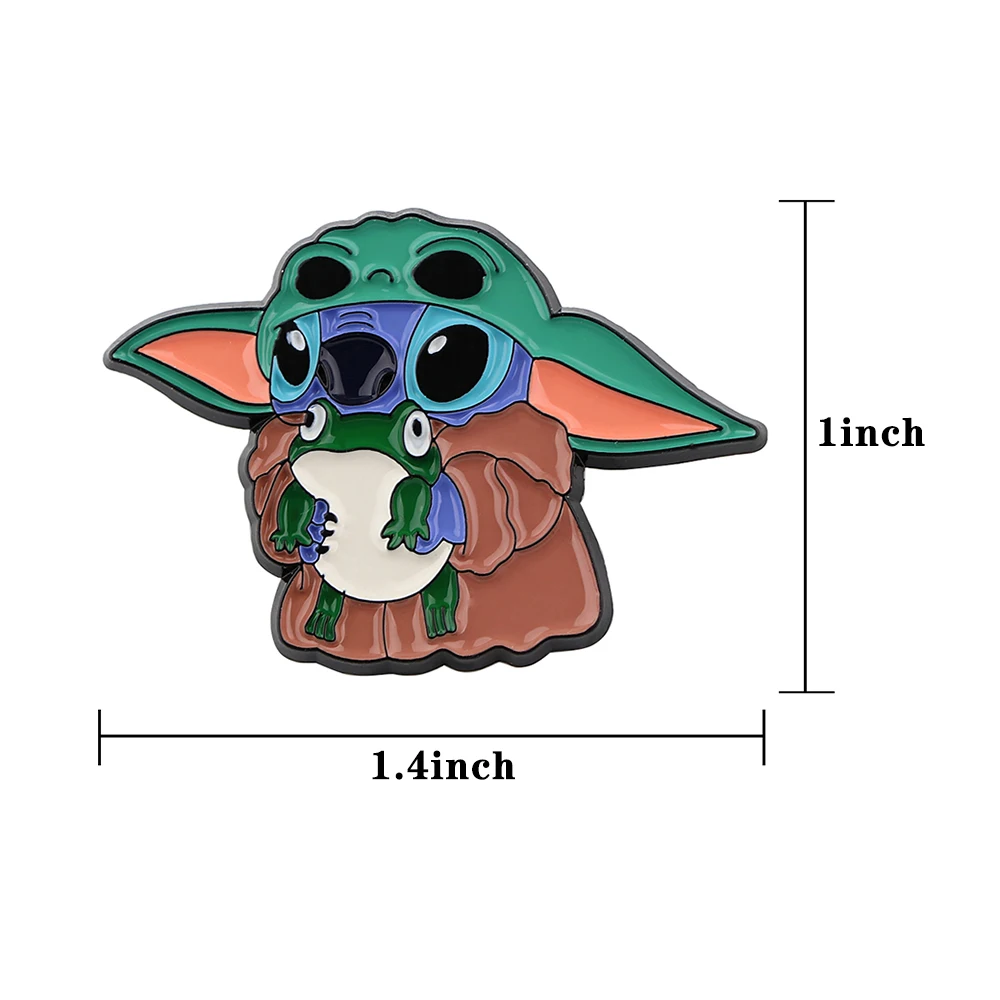 LB2923 металлические эмалевые булавки в стиле Диснея Ститч из мультфильма Детская