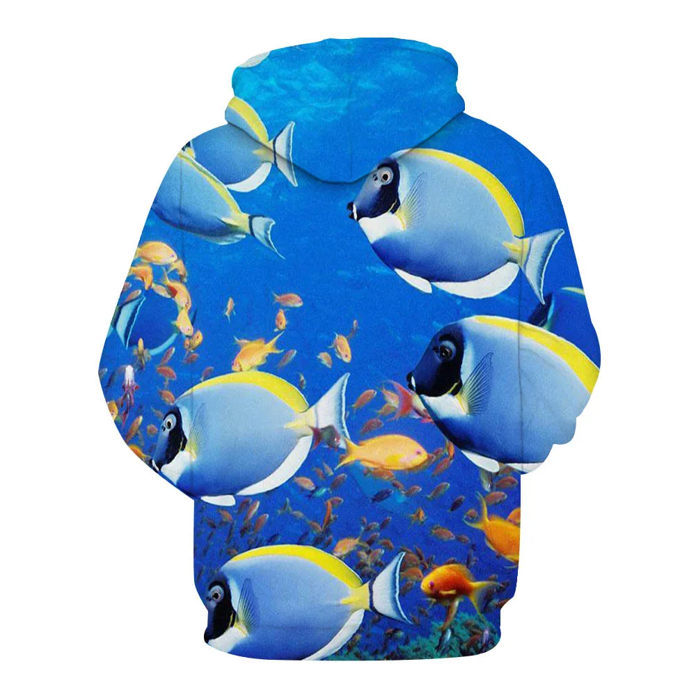 

Men's Spring and Autumn New Underwater World 3D Printed Hoodie