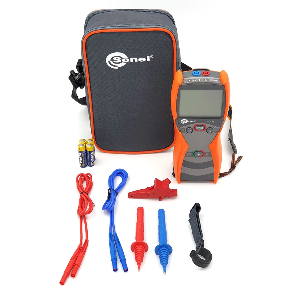 ТС-20 Измеритель параметров петли короткого замыкания Sonel (фаза нуль мультиметр с