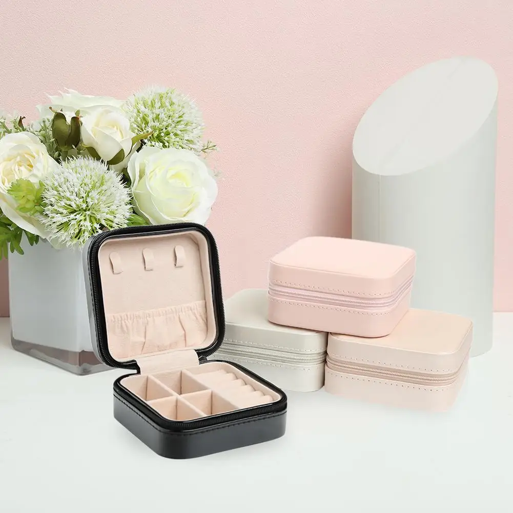 

Ювелирные изделия Органайзер портативного хранения коробка держатель серьги женские ювелирные изделия застежка-молния Дисплей Путешеств...