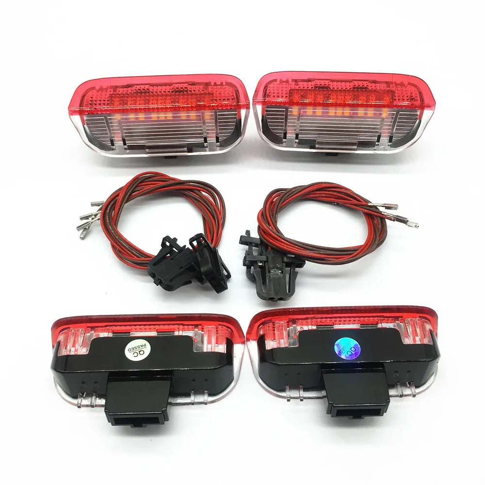 

4pcs Car Led Door Warning Light led lamps for VW Passat B6 B7 Golf 5 MK5 6 MK6 7 MK7 CC Eos Jetta Tiguan Superb SEAT Alhambra
