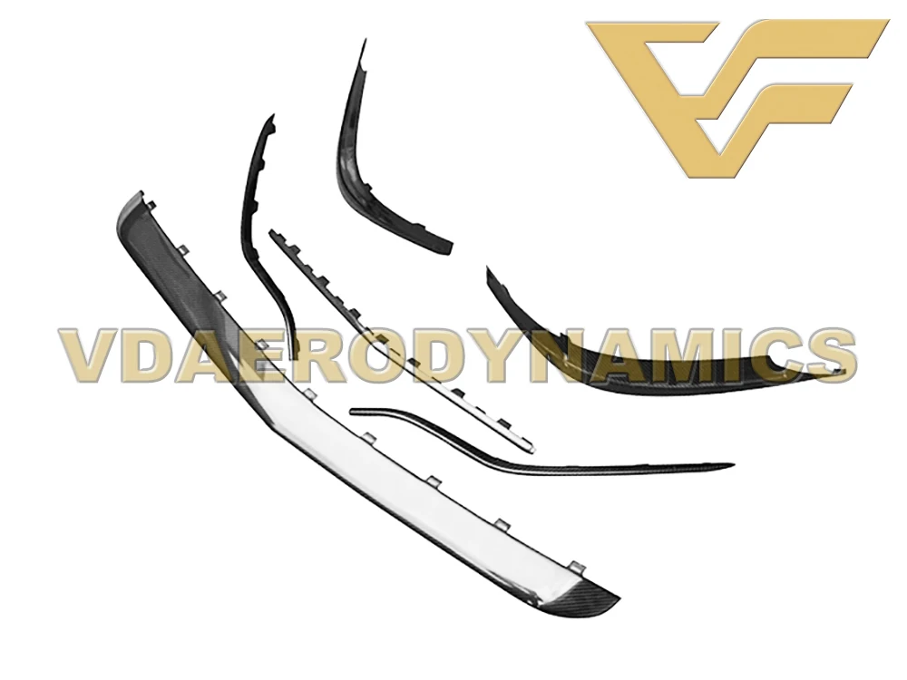 Suitable For 14-16 Benz S Class W217 C217 S63 Coupe VAD-OEM Carbon Fiber Front Lip With Canards Splitter Bumper Body Kit | Автомобили и