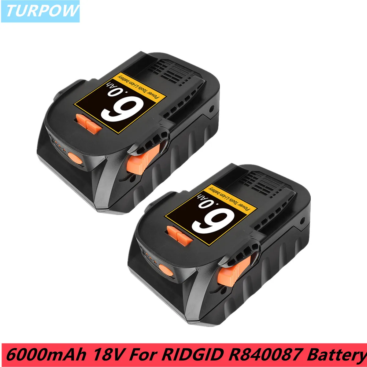 Turpow 6000mAh 18V Li-Ion Für RIDGID R840083 R840085 R840086 R840087 Wiederaufladbare Werkzeug Akku Serie AEG Serie Batterie
