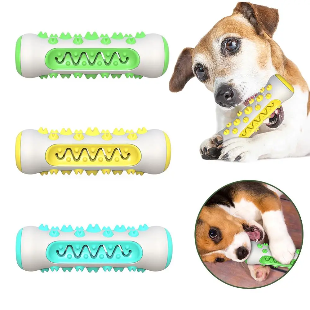 

Dog perro Durable casero entrenamiento Limpieza de dientes mordida resistente Molar Stick juguete mascotas cachorro interactivo