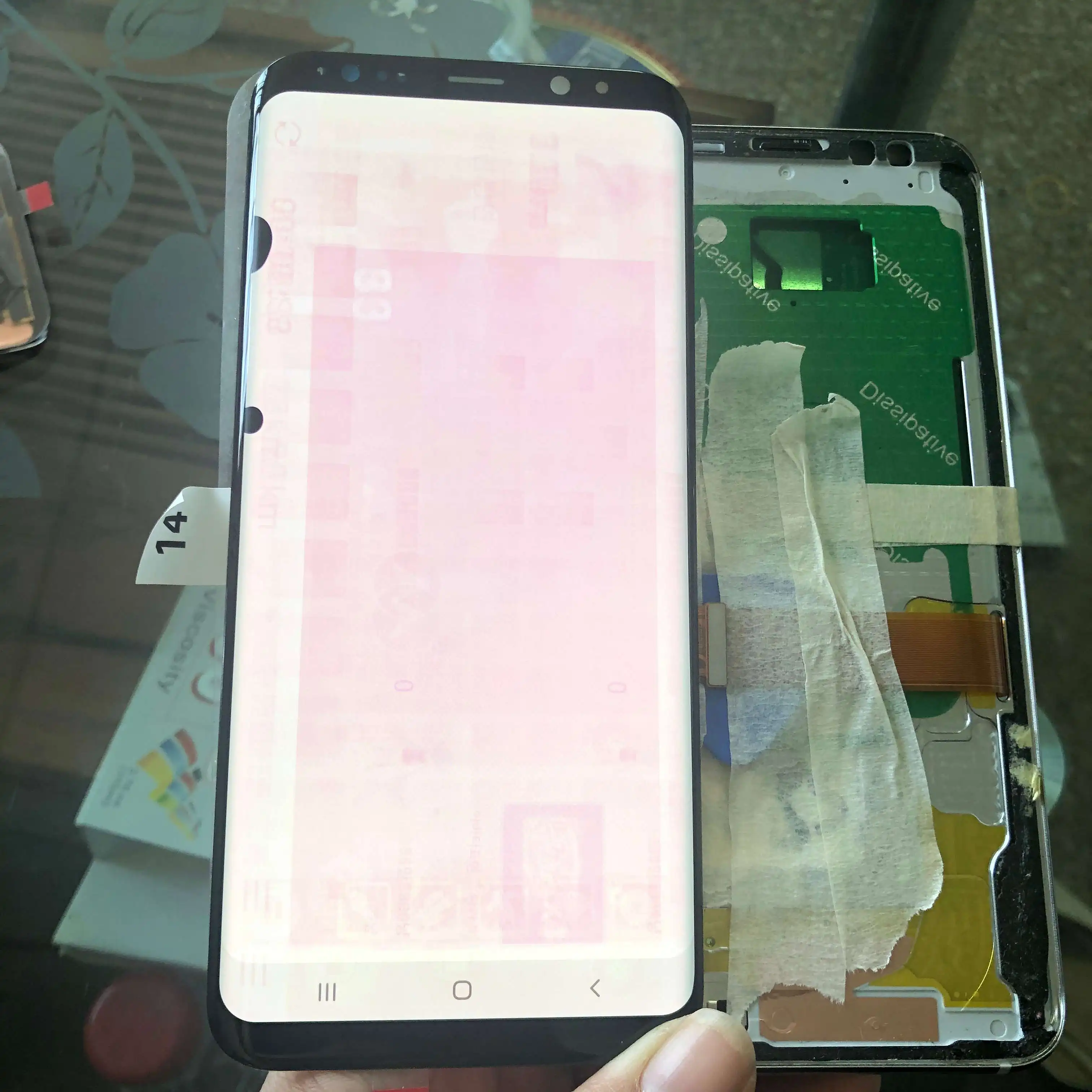 Оригинальный Amoled ЖК дисплей для Samsung Galaxy S8 + G955F G955 сенсорный экран дигитайзер в