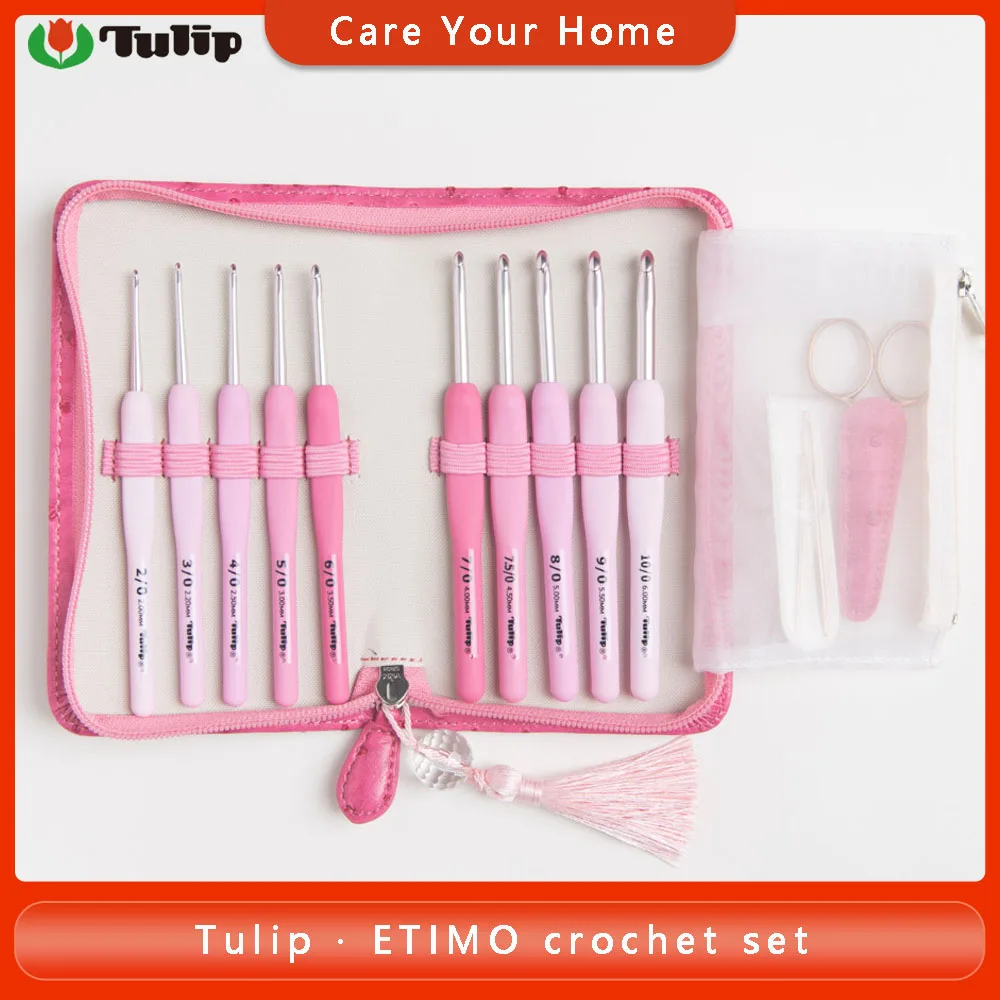 Juego de agujas de ganchillo tulip&aacute;n Original, conjunto profesional de agujas de tejer, Kit de ganchillo-0