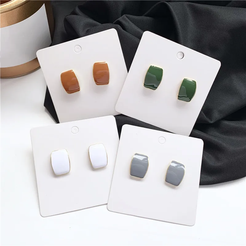 В стиле ретро Модная держащая форму серьги геометрической формы модная красивая