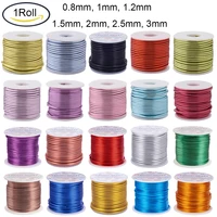 1 roll 0 83mm aluminum wire anodized jewelry craft making beading colored craft wire for diy bracelets jewelry crafts making
