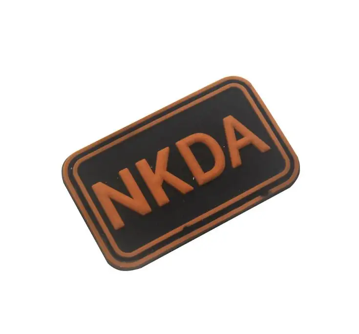 Не известные противоаллергенные нашивки NKDA из ПВХ резиновые военные с крючком