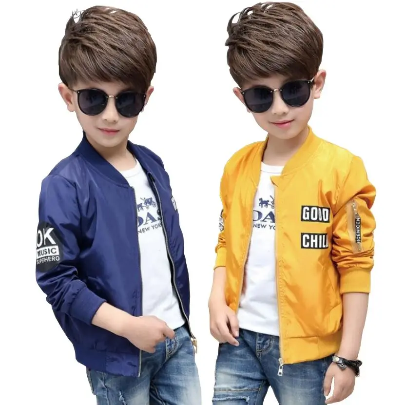 Весенняя куртка для мальчиков От 3 до 11 лет Детская одежда длинные рукава с