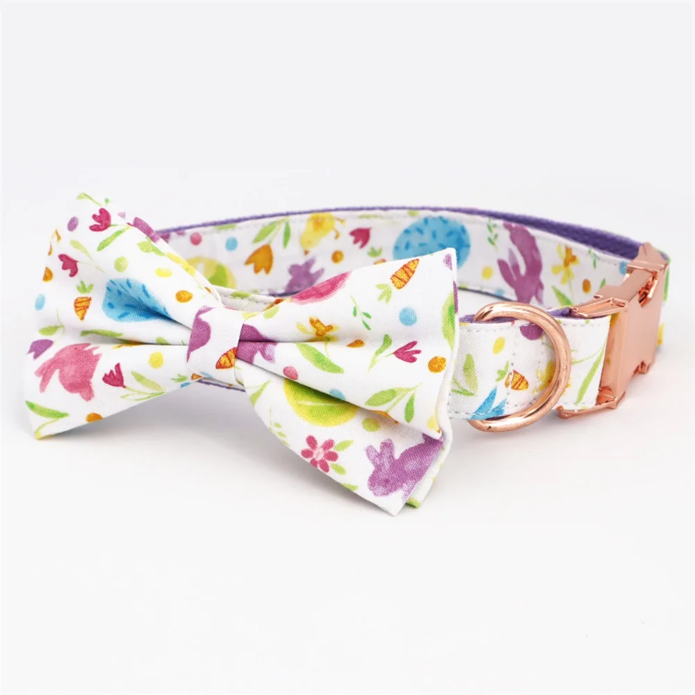 Пасхальный праздничный собачий ошейник галстук бабочка с цветком подходящая