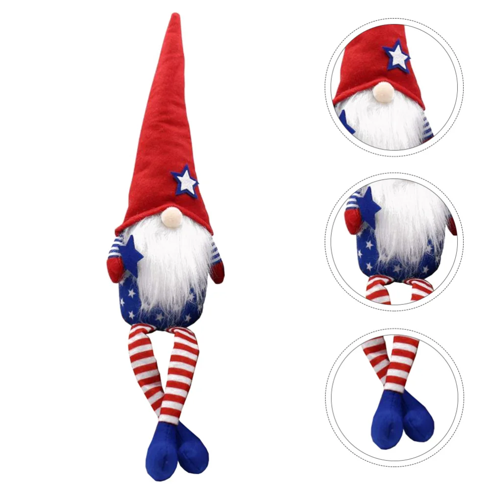 1 шт. карликовая Кукла День Независимости украшение милый гном Длинная нога Гном