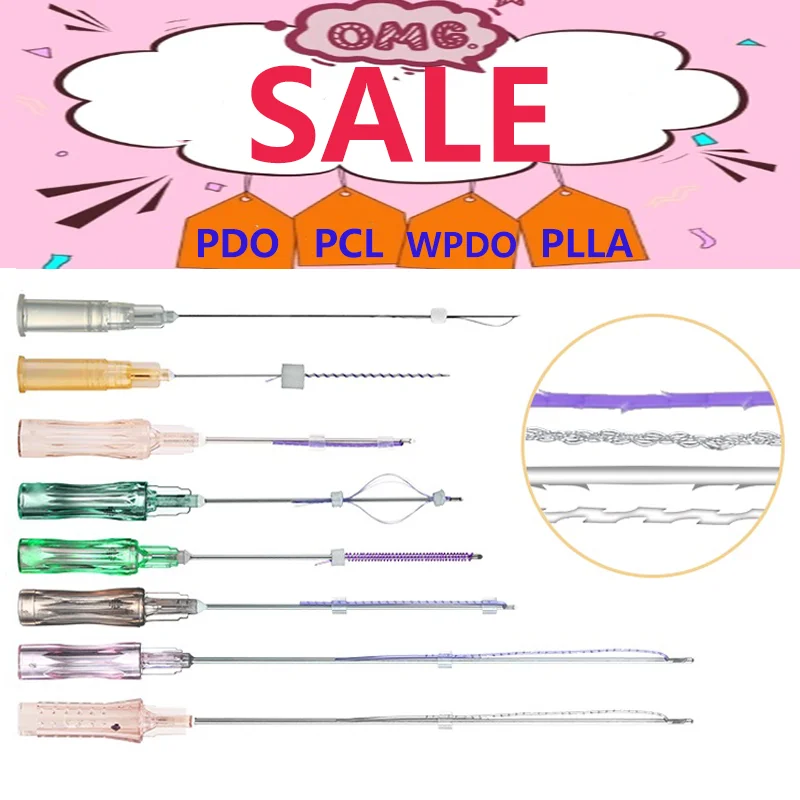 Половинная распродажа корейских ПДО-ниток для лифтинга лица моно-винтовой глаз