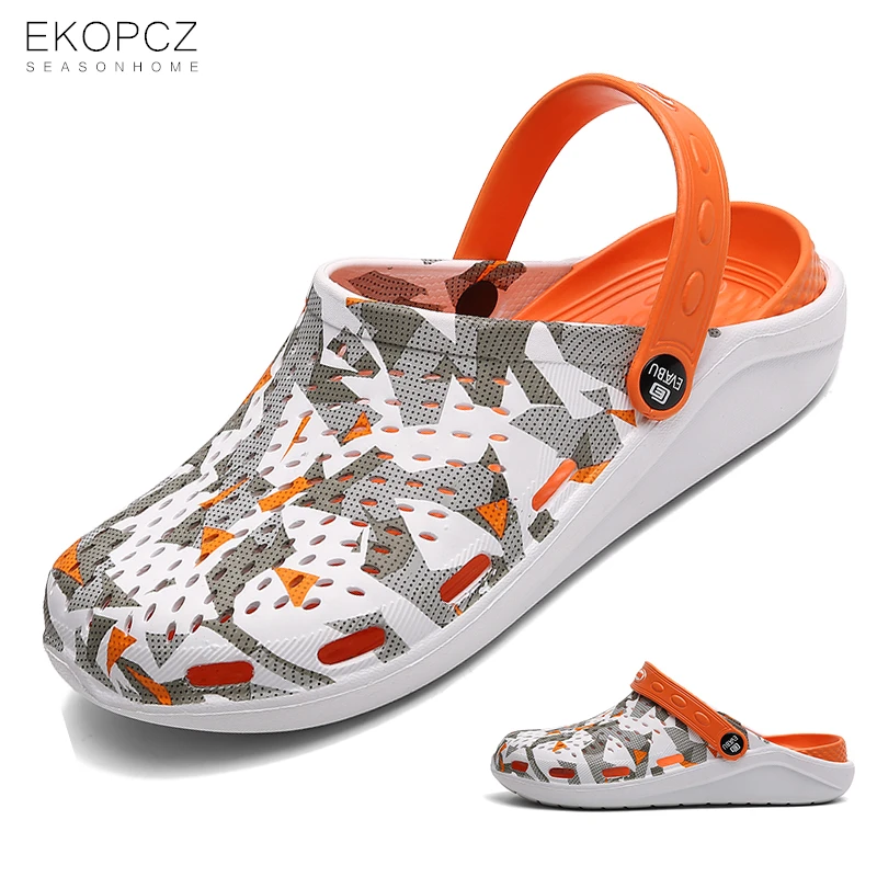

Big Size 36-45 Unisex Sandals Women Beach Shoes EVA Clogs Garden Ladies Shoes Summer Flat Sandals Female Casual Slippers Men