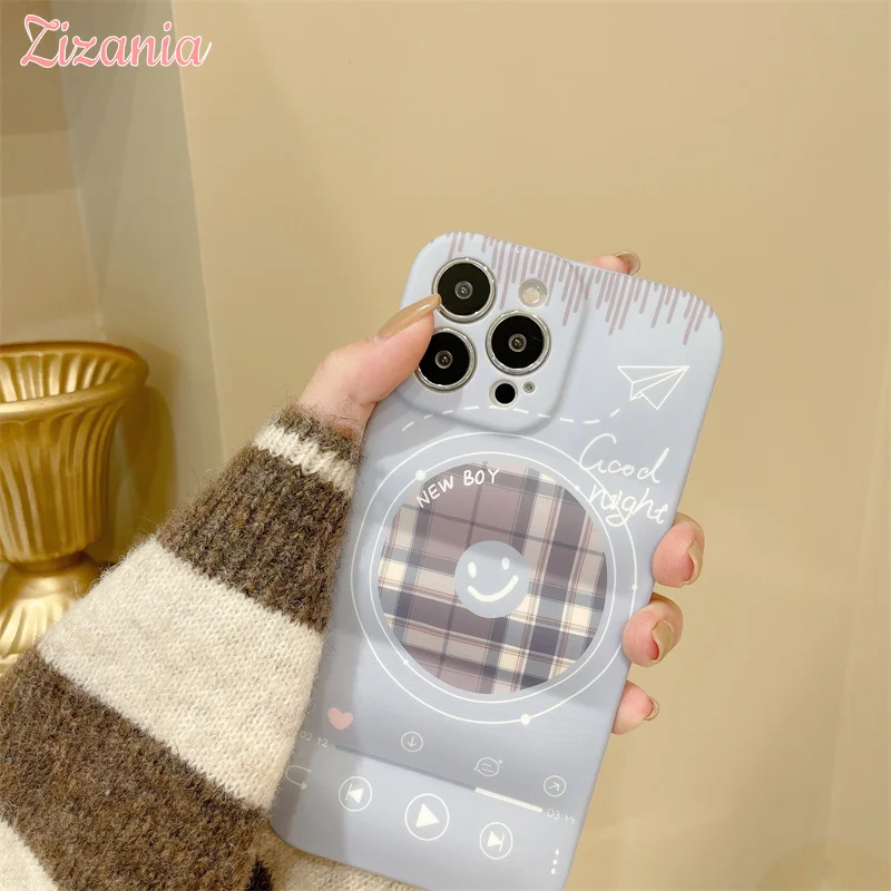 

Lovely Fashion Cartoon Smiley Player Phone Case For iPhone 13 12 11 Pro Max XS Max XR X 7 8 Plus Interesting Shockproof Case New