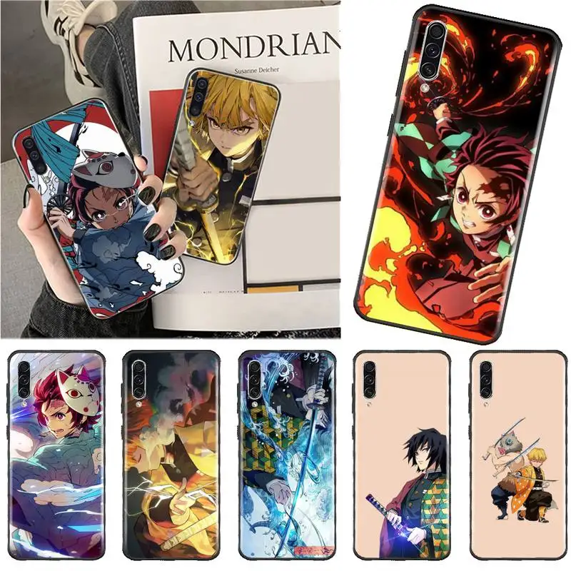 

Demon Slayer Phone Case For Samsung A40 A50 A51 A71 A20E A20S S8 S9 S10 S20 Plus note 20 ultra 4G 5G