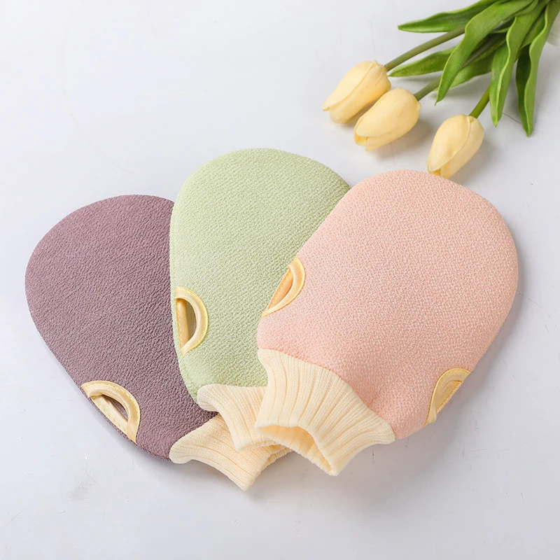 

1 Piece Exfoliating Bath Glove Two-sided Shower Exfoliator Dead Skin Removal Scrubber for Spa Body Cleaning Massage Tools NS