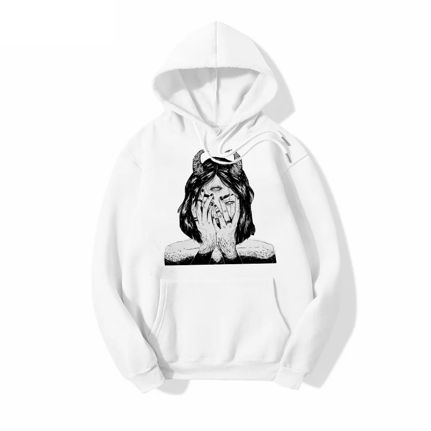 Женские толстовки с капюшоном простые универсальные пуловеры оверсайз для