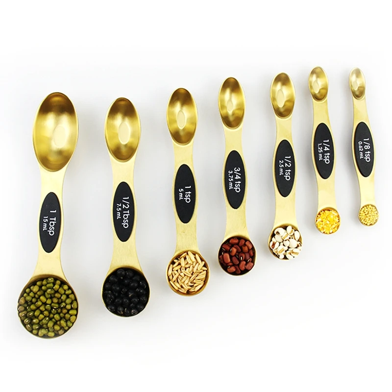 

Stainless Steel Magnetic Measuring Spoons,Stackable Teaspoon For Measuring Dry And Liquid Ingredients Cooking & Baking