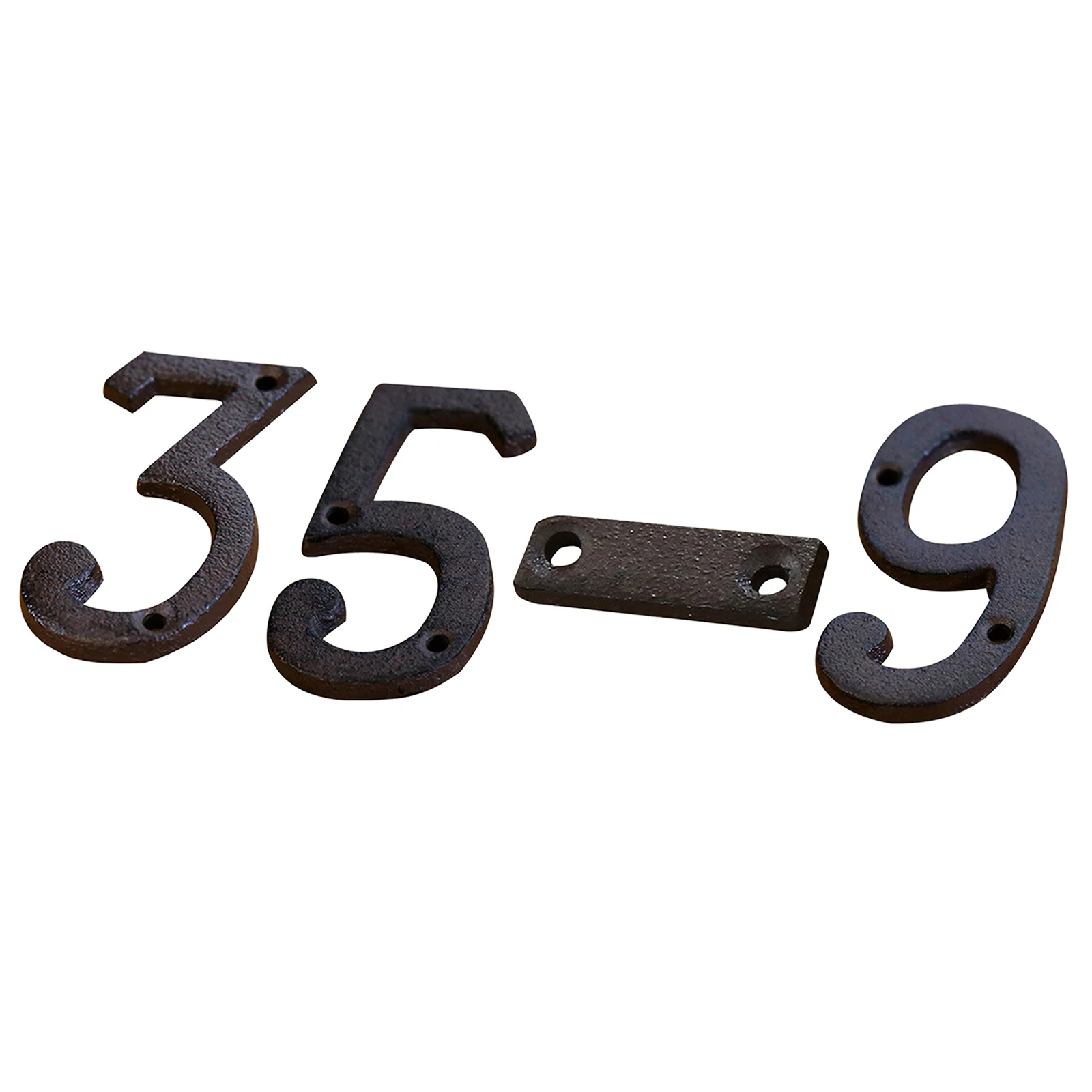 0 to 9 a to z metal letters numbers cast iron decoration house sign doorplate diy cafe wall house door address alphabet number free global shipping