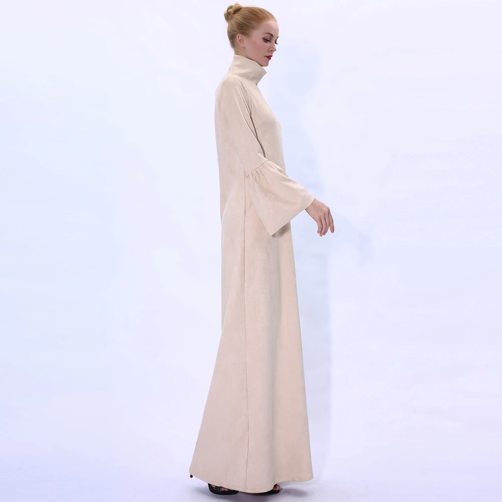 Бархатный Дубай Abaya мусульманский хиджаб платье Турция ислам одежда платья для