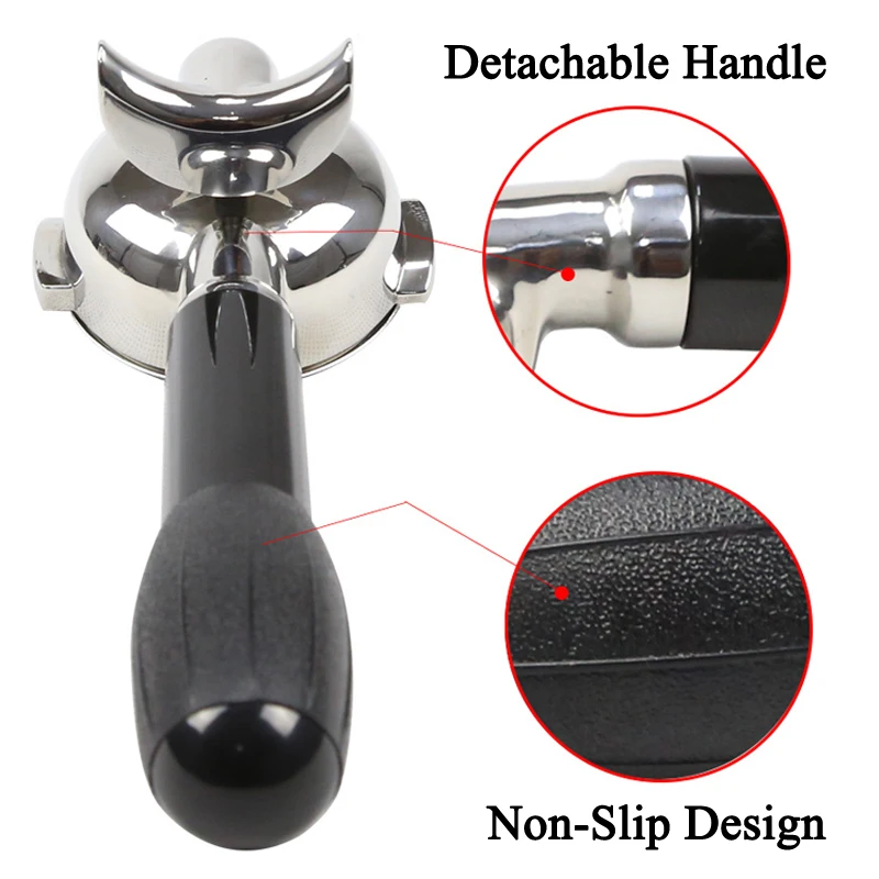 58MM Diameter Coffee Machine Brewing Filter Handle Stainless Steel Professional Hyperbaric Holder Accessory For Cafe Commercial | Дом и сад