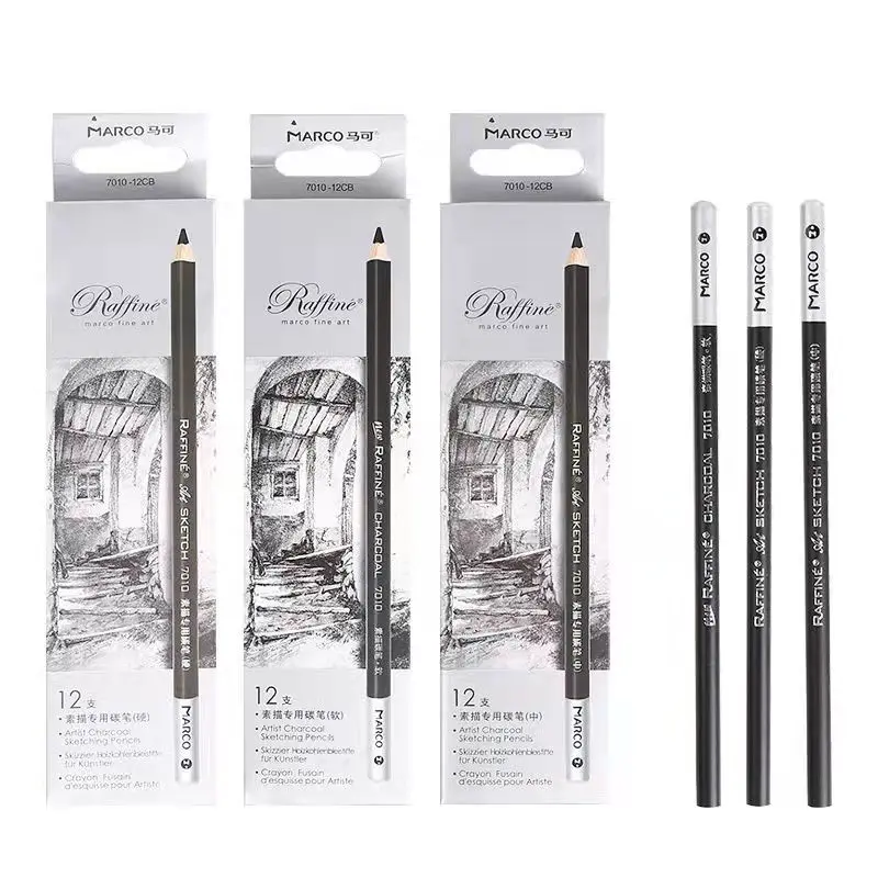 Set Artist Sketch Chalk Color Pencil School Office Supplies