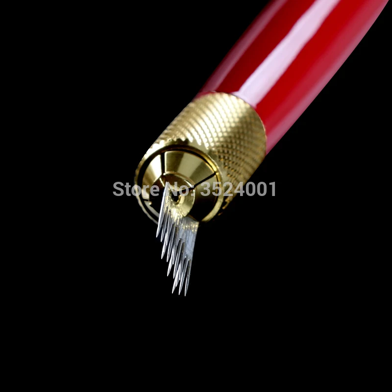 Бесплатная доставка 50 шт 3 ряда линии 16pin ИГЛЫ Перманентный макияж бровей Иглы