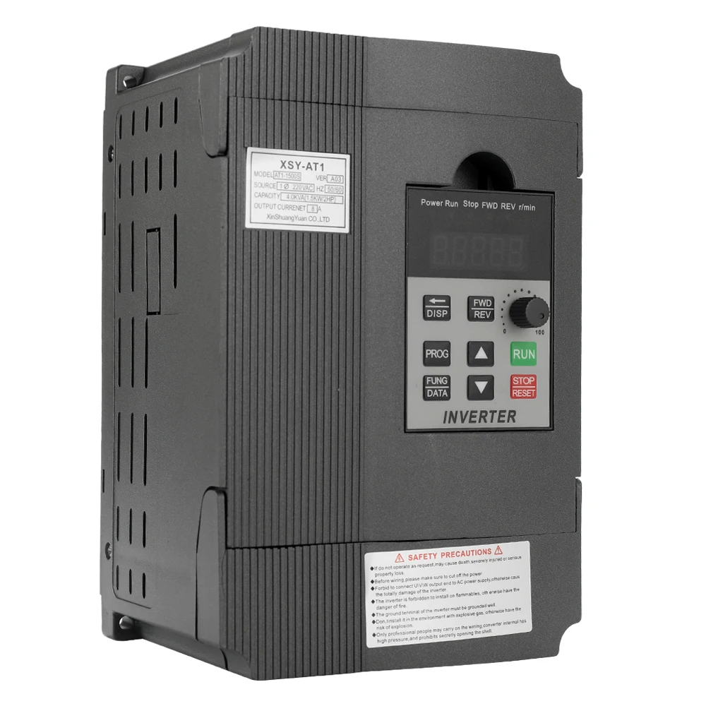 Универсальный регулятор частоты VFD 2.2KW 12A 220 V AC Мотор привод однофазный в