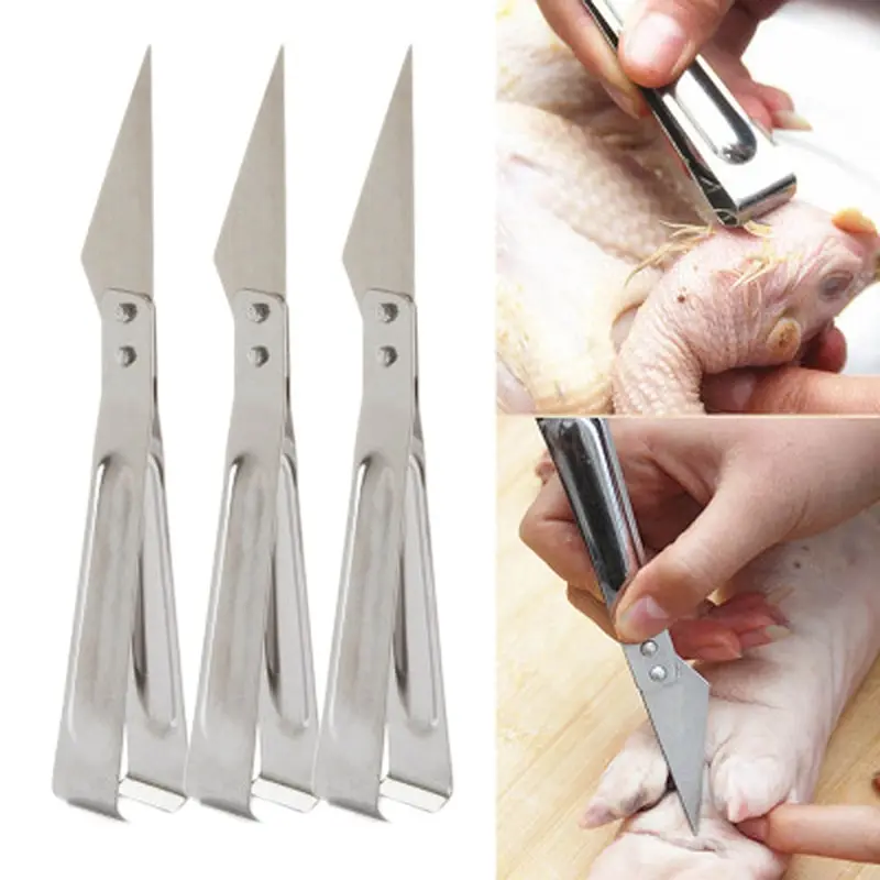 

1PC Stainless Steel Fish Bone Pincer Tweezers Knife Hair Remover Puller Tweezer Cleaner Tongs Pick-Up