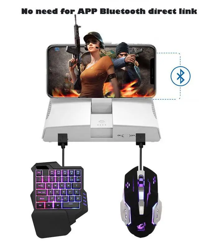 Игровая клавиатура мышь Bluetooth 4 0 съесть курица артефакт конвертер адаптер Battlefield