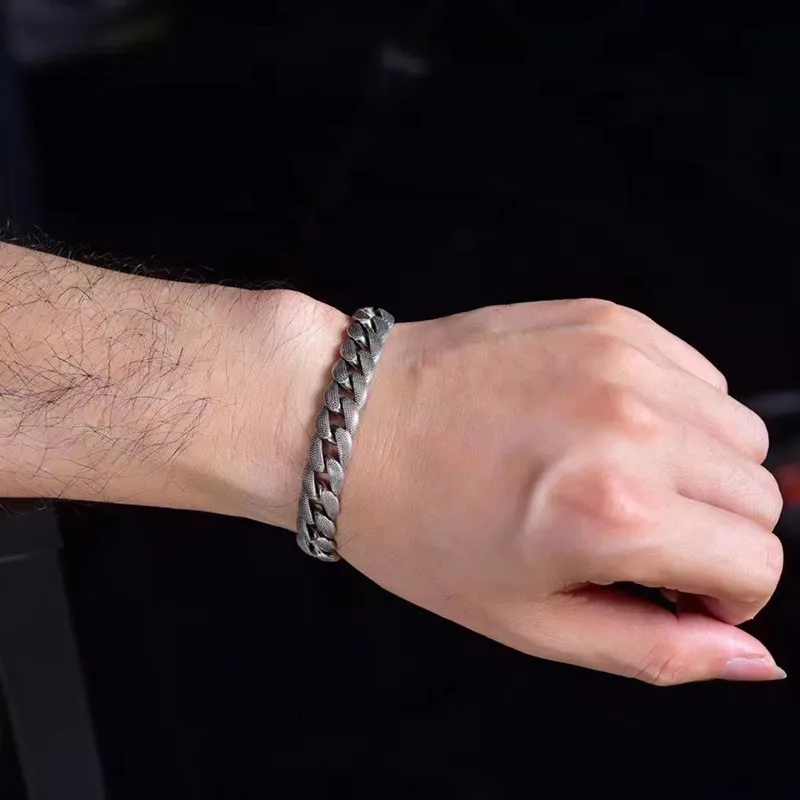 Ювелирные изделия из стерлингового серебра 925 пробы браслеты для женщин и мужчин