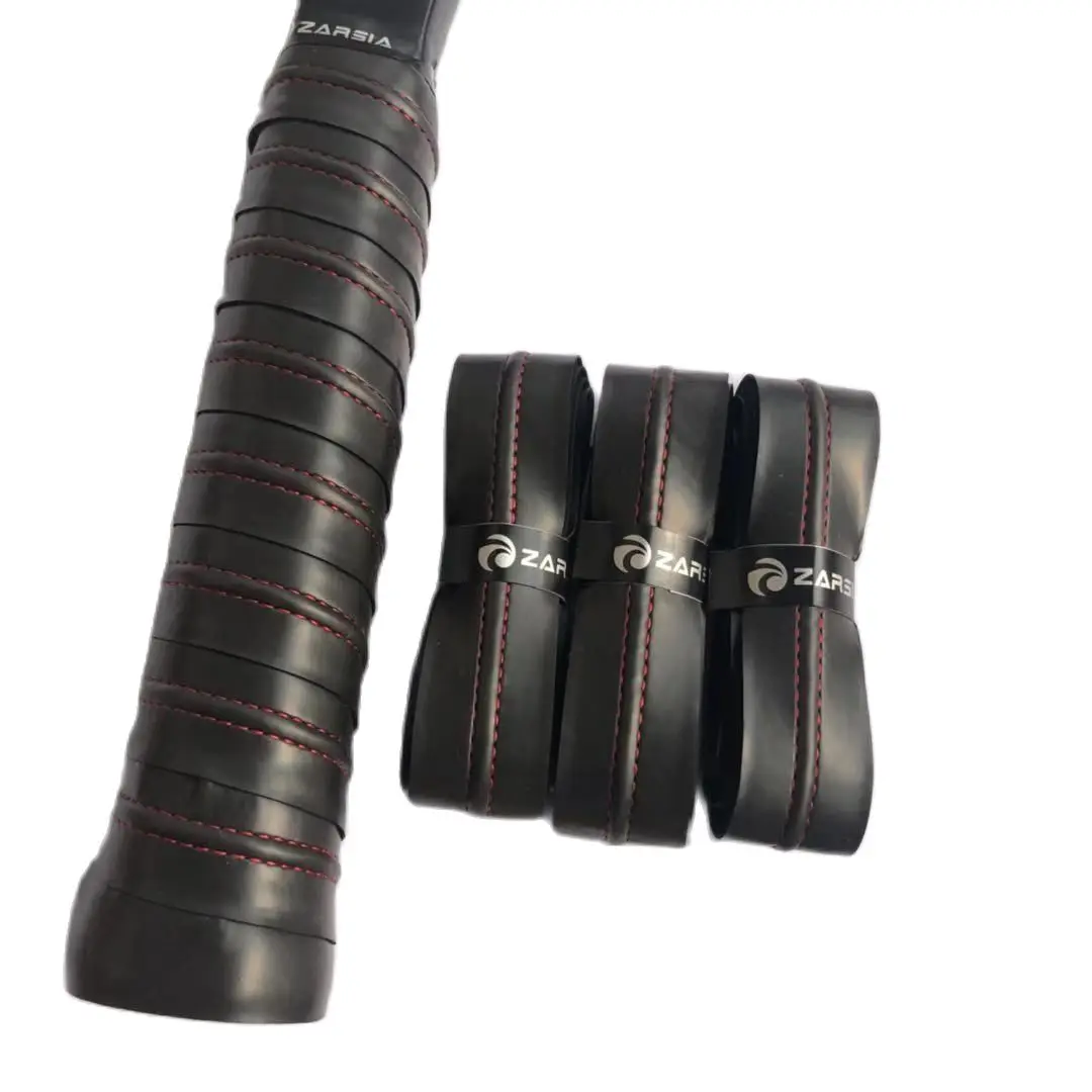 Портативная Теннисная ракетка zarasia черная с прострочкой для сквоша из