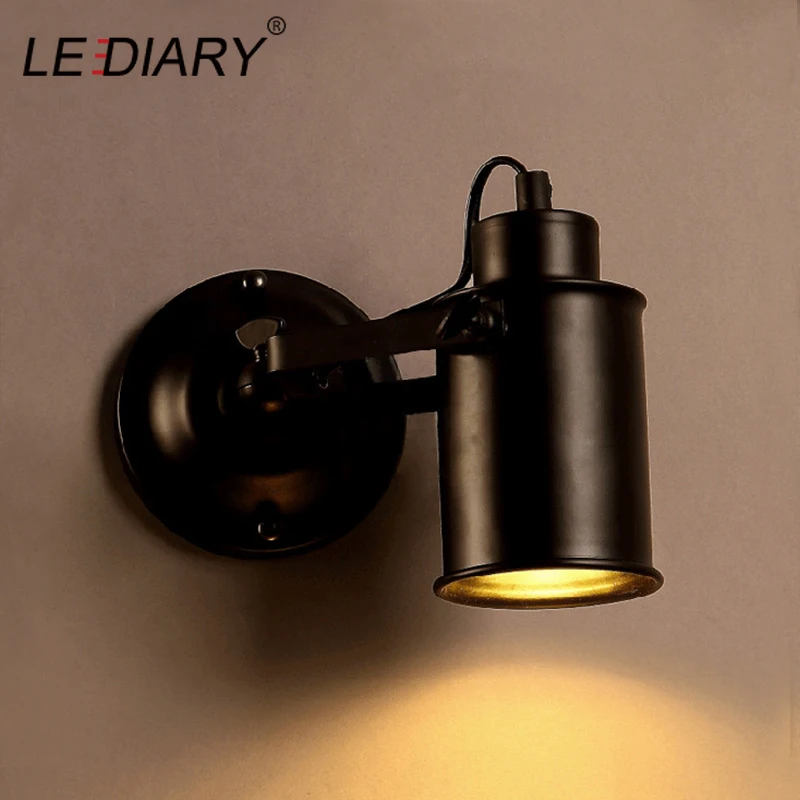 LEDIARY Лофт антикварный Точечный светильник настенный американский Ретро Железный