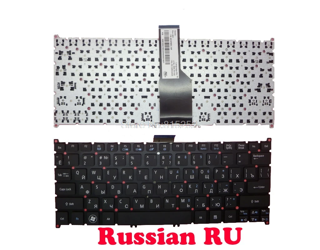 

RU FR Keyboard For Acer B113 NSK-R11SC 9Z.N7WSC.10R PK130RO2A04 KB.I100A.199 9Z.N7WSC.10F PK130RO2A14 KB.I100A.189 Russia France