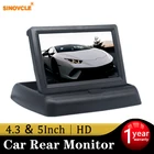 Автомобильные мониторы 4,3 дюйма, TFT ЖК-дисплей, автомобильный монитор заднего вида, парковочная система заднего вида для резервной камеры заднего вида, поддержка DVD