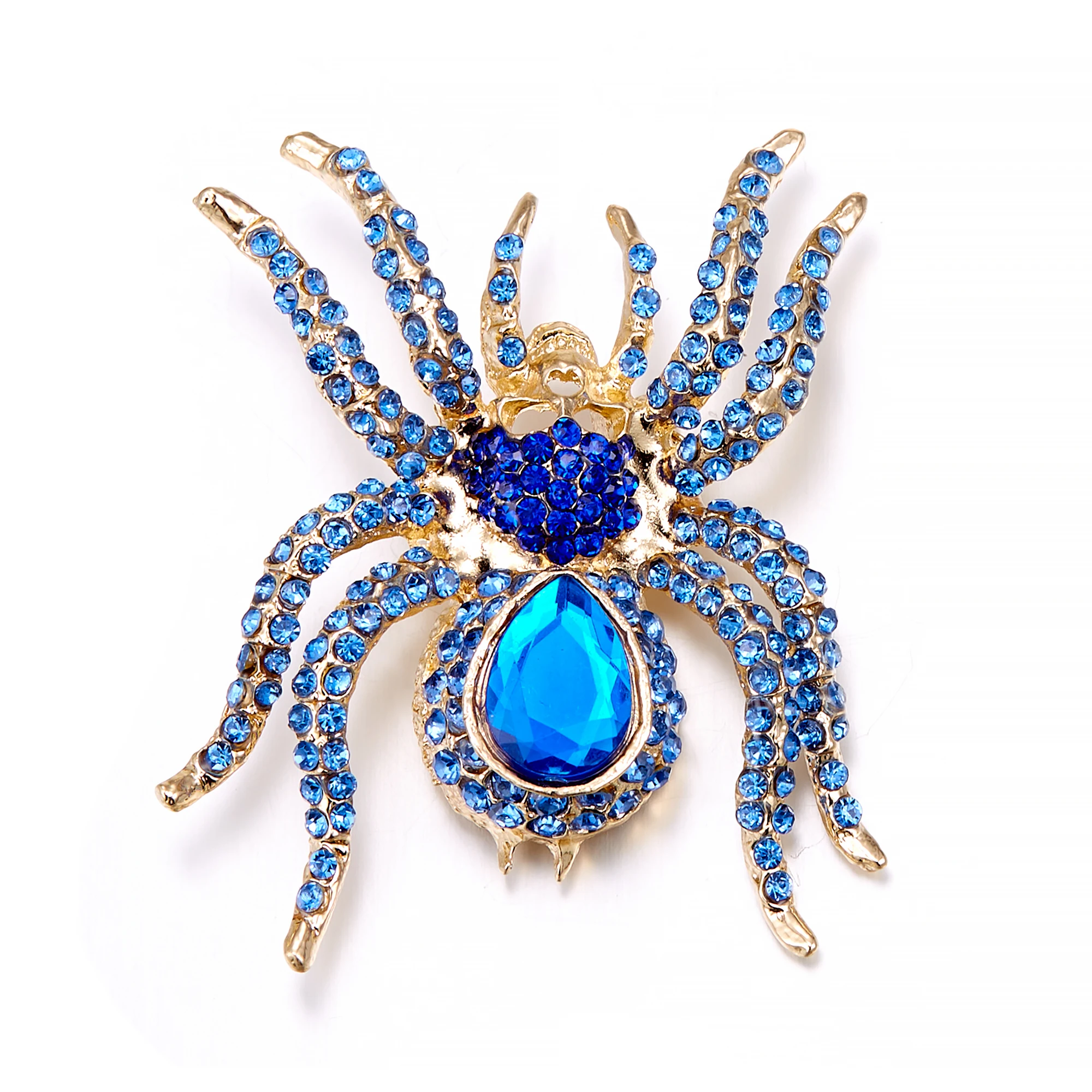 Брошь женская черная многоцветная с черепом брошь в виде паука заколки животными