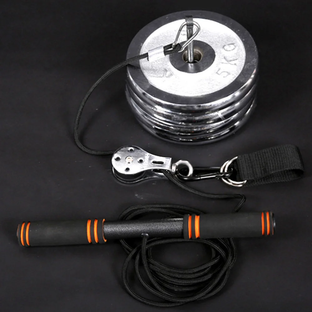

1 Set Fitness Pulley Rope Kit Home Gym Arm Strength Training Equipment
