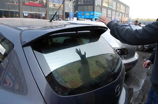 Спойлер для Mazda 3 высококачественный спойлер из АБС-материала заднего крыла