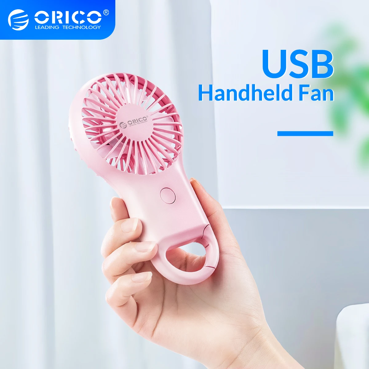 

ORICO Mini USB Handheld Fan Perfect Strong Airflow Portable Summer Cooling Silent Fan for Outdoor Travel Commute