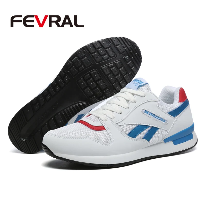 FEVRAL/новый тренд большие размеры мужские кроссовки обувь с дышащей сеткой