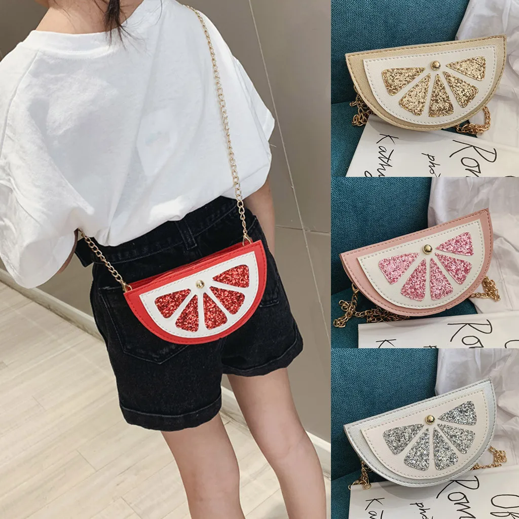 Детская оранжевая сумка на плечо для маленьких девочек мини через сумочки