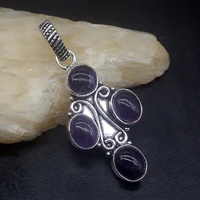 gemstonefactory jewelry big promotion 925 silver exotic charming purple charoite women ladies gifts necklace pendant 0828