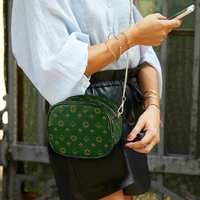 Fashion Dark Green PU Leather Messenger Bag Casual Crossbody Bags Women Handbags Shoulder Totes Bag Vintage Brand Purse Clutch