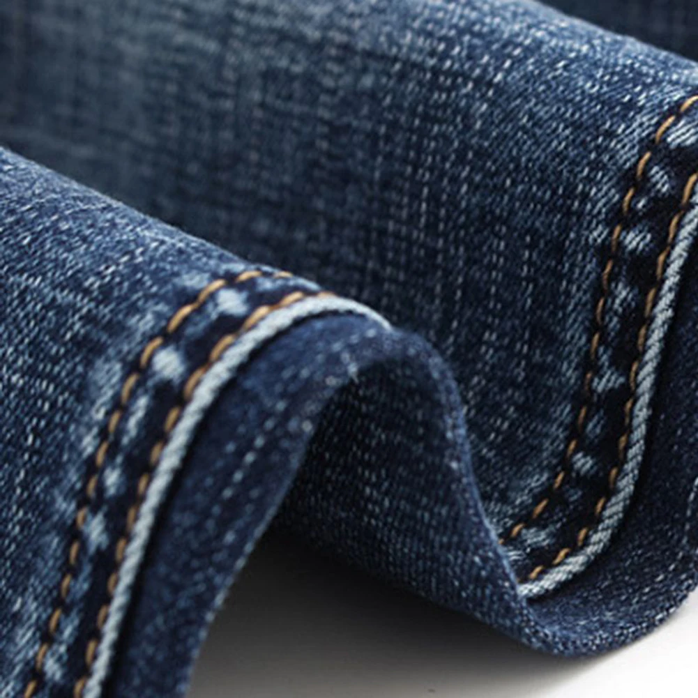 Джинсы для мужчин узкие брюки классические мужские джинсовые повседневные